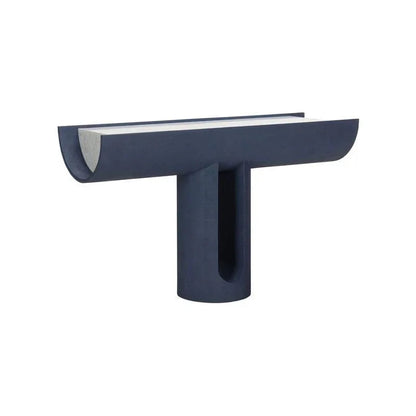 Iron Ore Capsule Marble Top Console Table