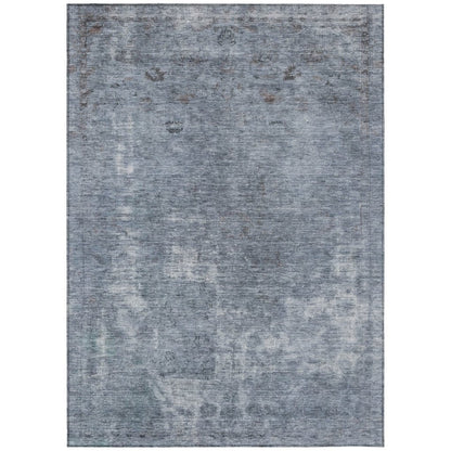 LOOMLAN Rugs Isadorae Blue Washable Indoor-Outdoor Rug