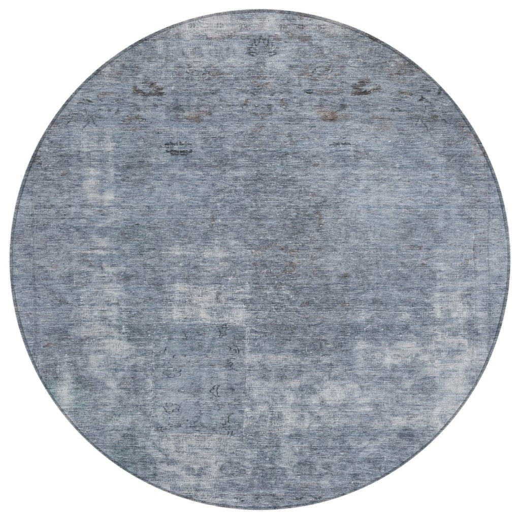 LOOMLAN Rugs Isadorae Blue Washable Indoor-Outdoor Rug