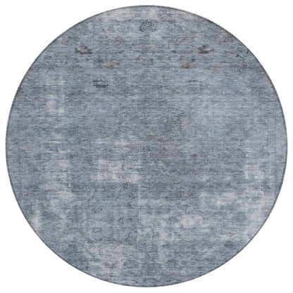 LOOMLAN Rugs Isadorae Blue Washable Indoor-Outdoor Rug