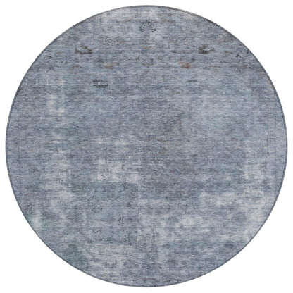 LOOMLAN Rugs Isadorae Blue Washable Indoor-Outdoor Rug