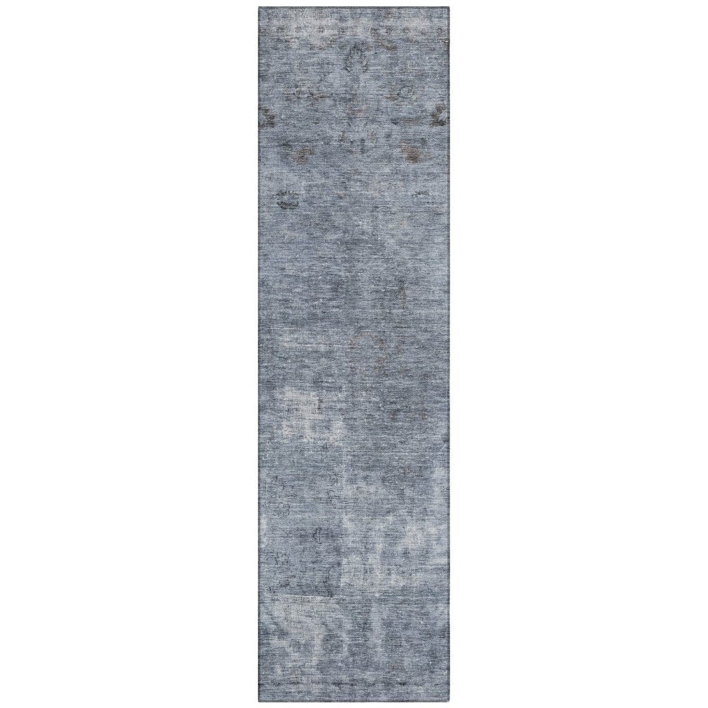 LOOMLAN Rugs Isadorae Blue Washable Indoor-Outdoor Rug