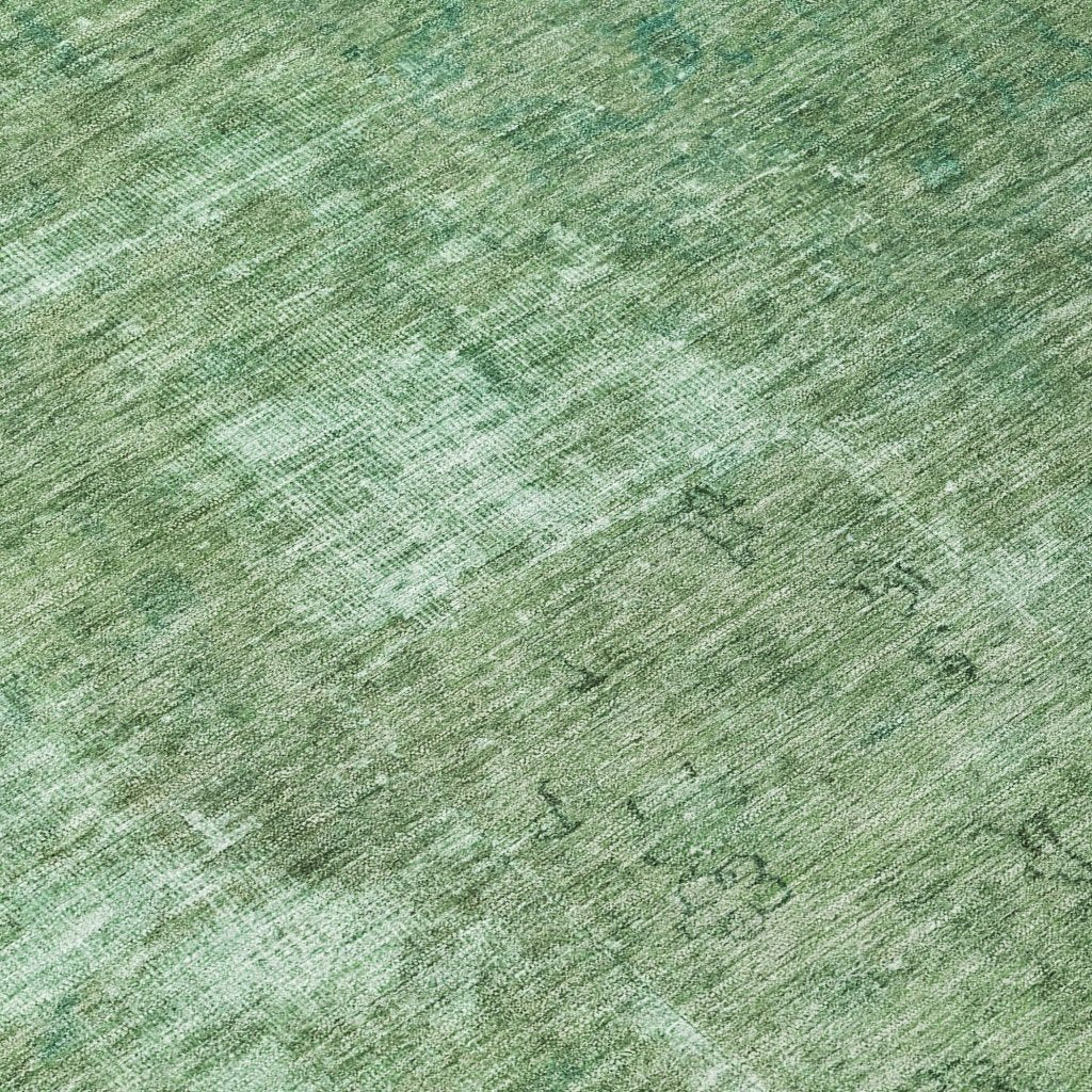LOOMLAN Rugs Isadorae Green Washable Indoor-Outdoor Rug