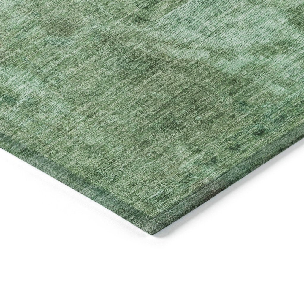 LOOMLAN Rugs Isadorae Green Washable Indoor-Outdoor Rug