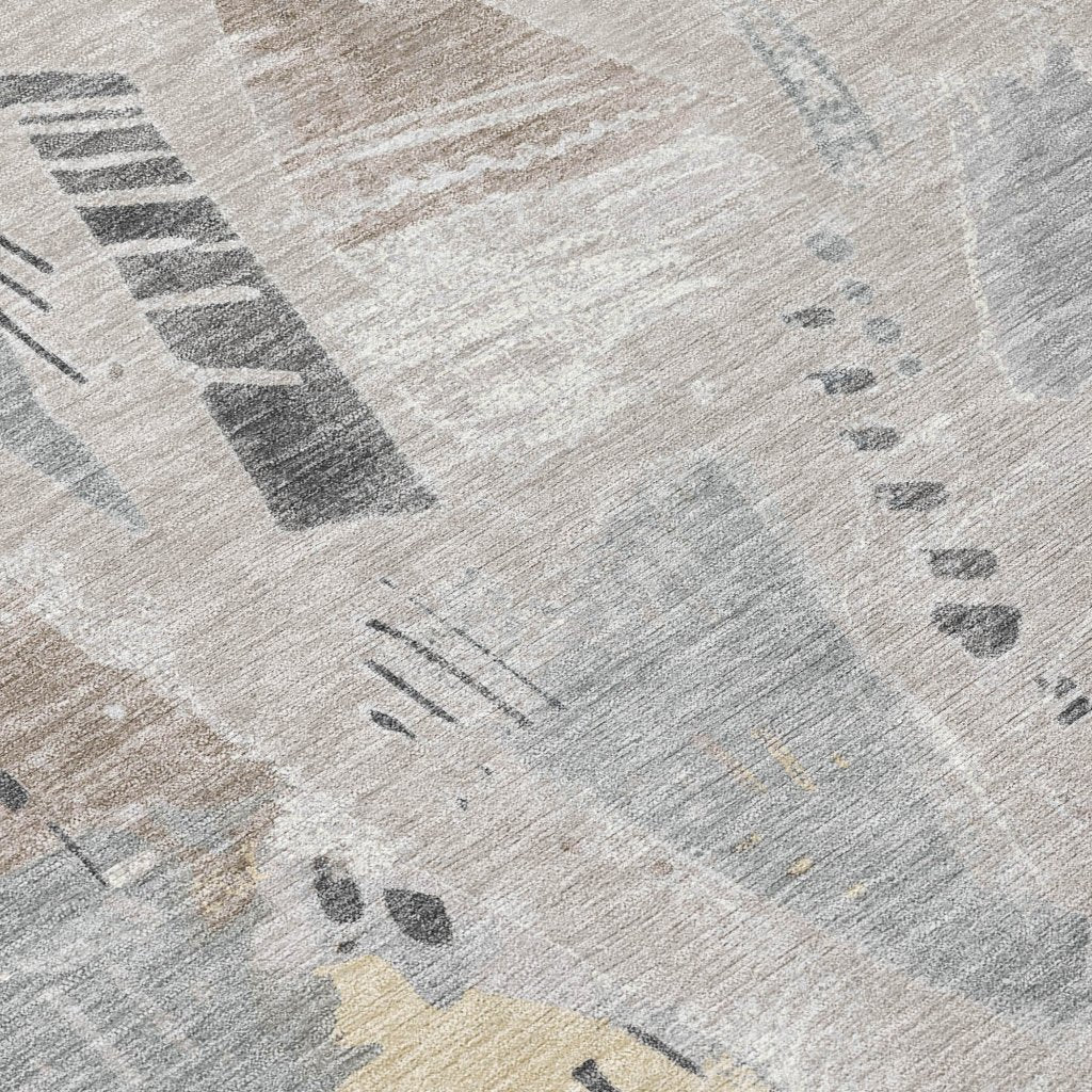 Isarion Brown Washable Indoor - Outdoor Rug - LOOMLAN - LOOMLAN Rugs - Outdoor Rugs