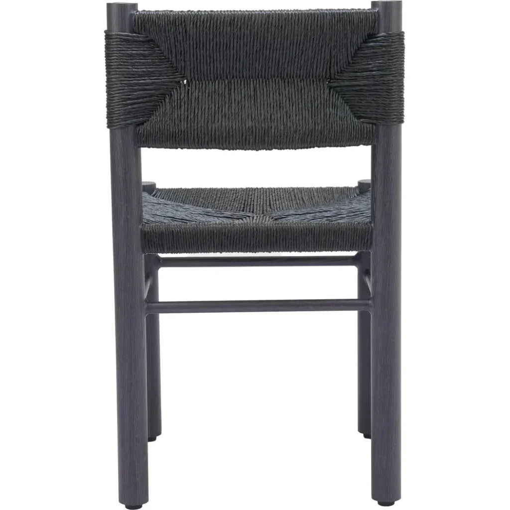 Zuo Modern Iska Aluminum Black Armless Dining Chair 2PC