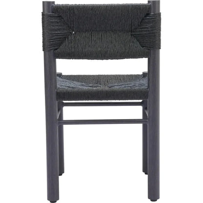 Zuo Modern Iska Aluminum Black Armless Dining Chair 2PC