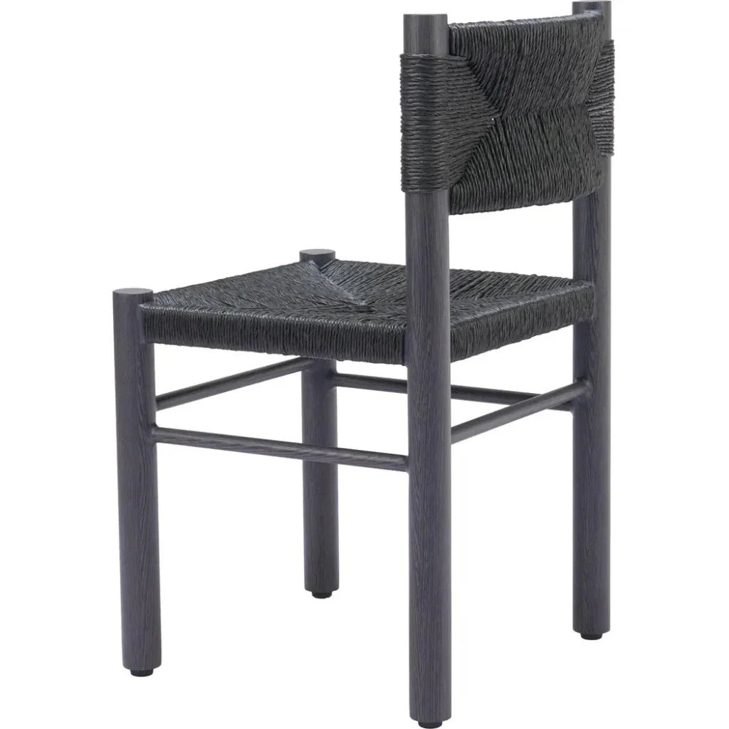 Zuo Modern Iska Aluminum Black Armless Dining Chair 2PC