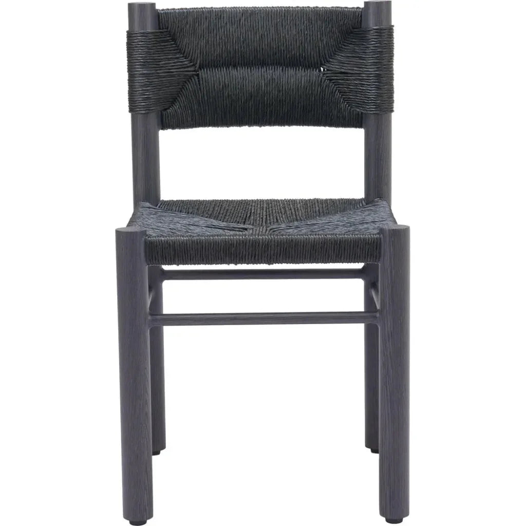 Zuo Modern Iska Aluminum Black Armless Dining Chair 2PC