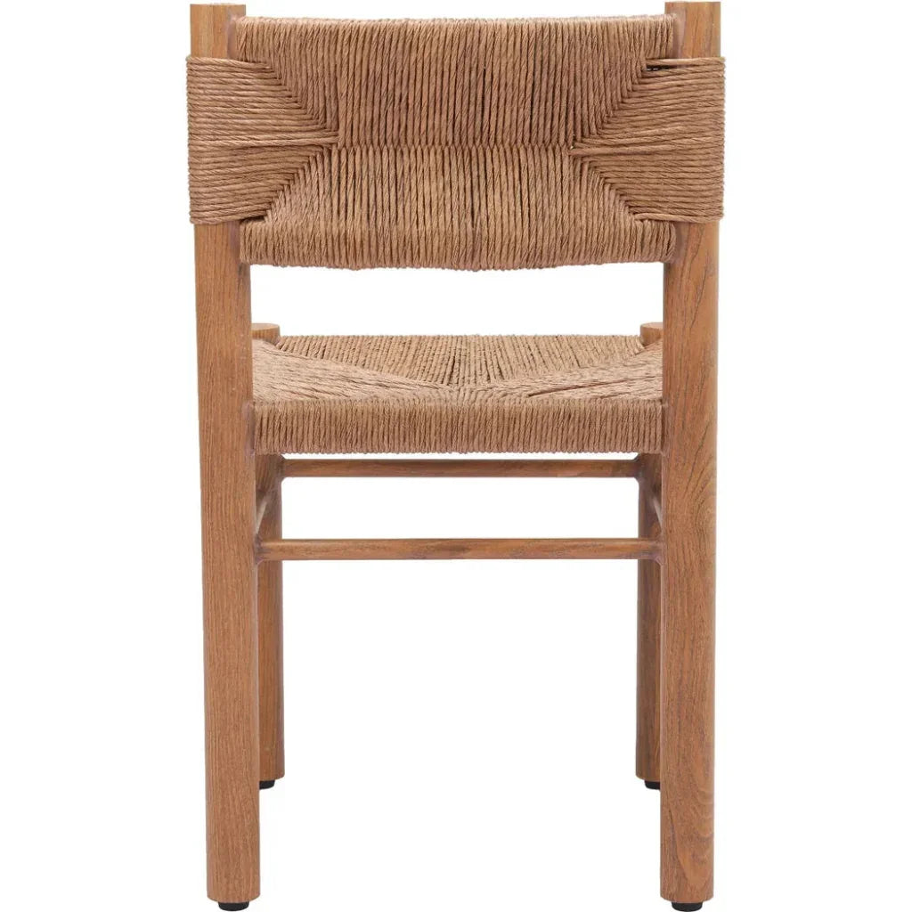 Zuo Modern Iska Natural Wood Armless Dining Chair 2PC