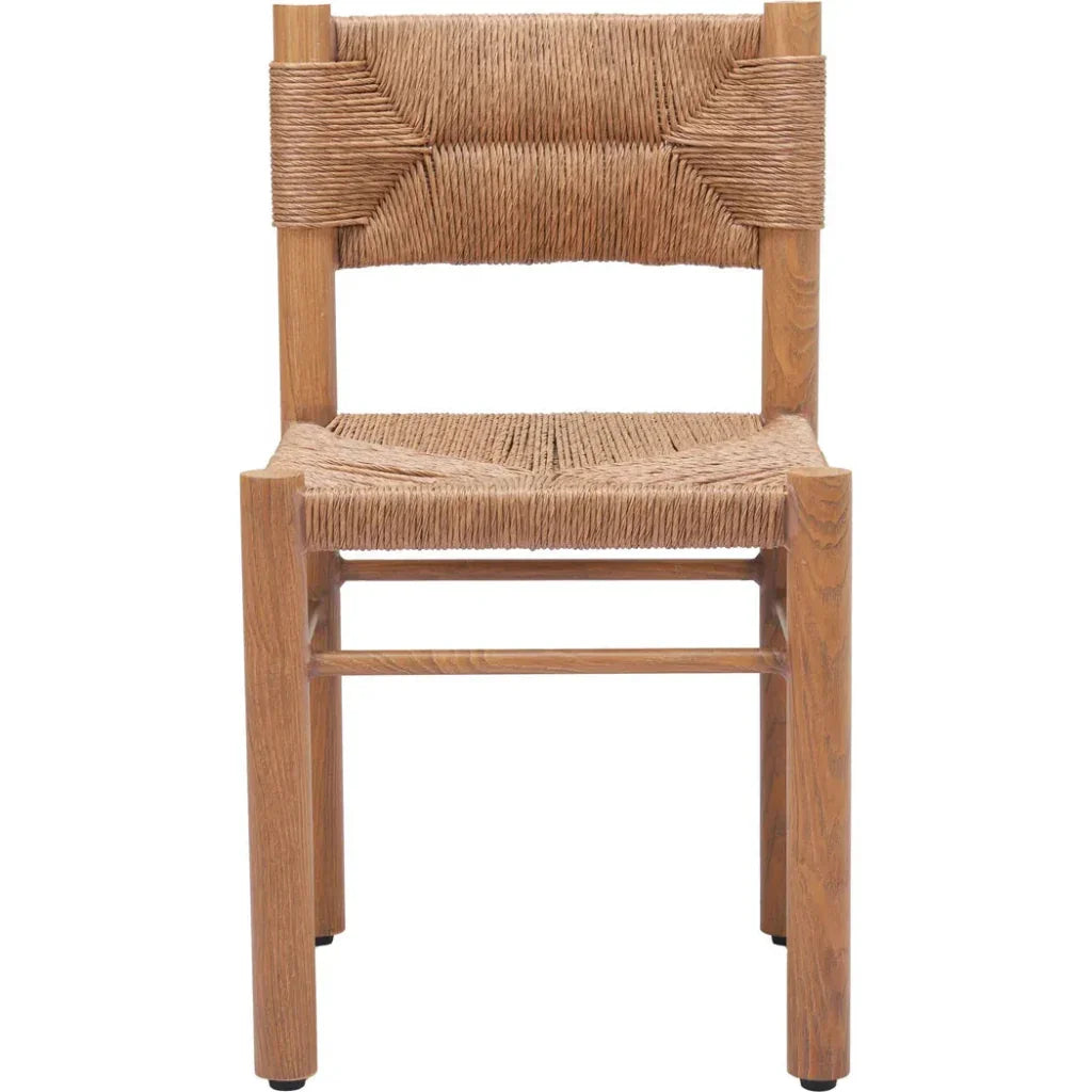 Zuo Modern Iska Natural Wood Armless Dining Chair 2PC