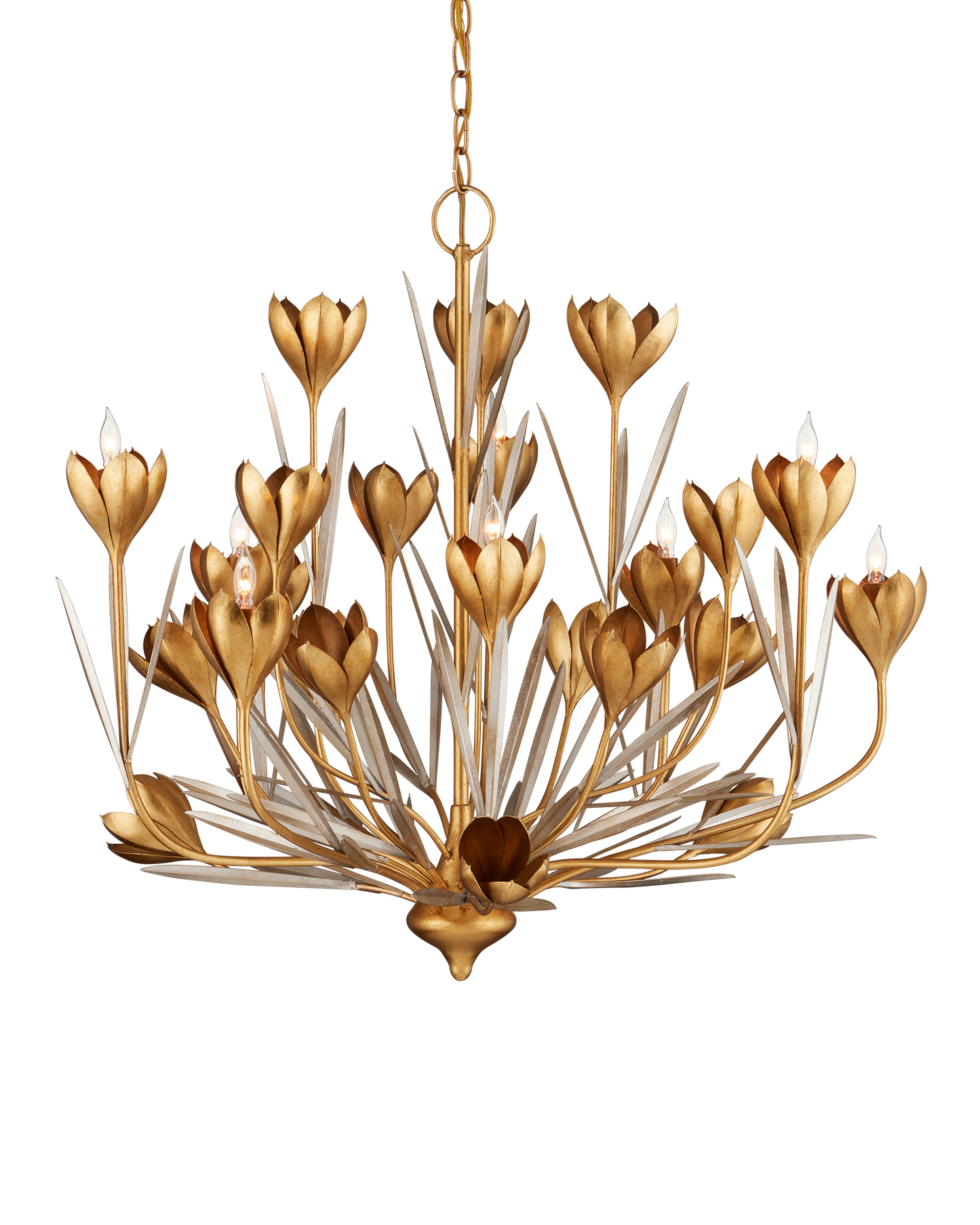 Hortensia Iron Gold Chandelier