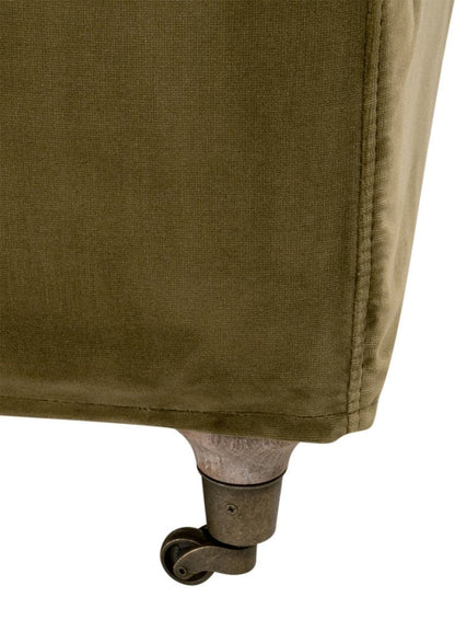 Jade Olive Velvet Slipcover Club Chair - LOOMLAN - Essentials For Living - Club Chairs