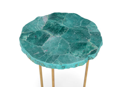 Chelsea House Jade Iron Base Accent Table