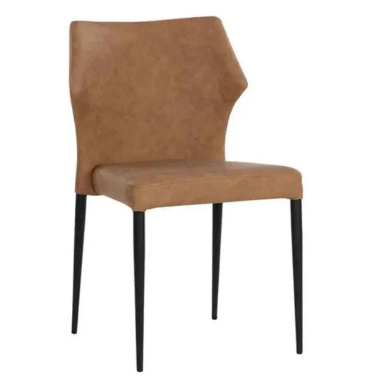 SUNPAN James Leather Stackable Dining Chair 2PC