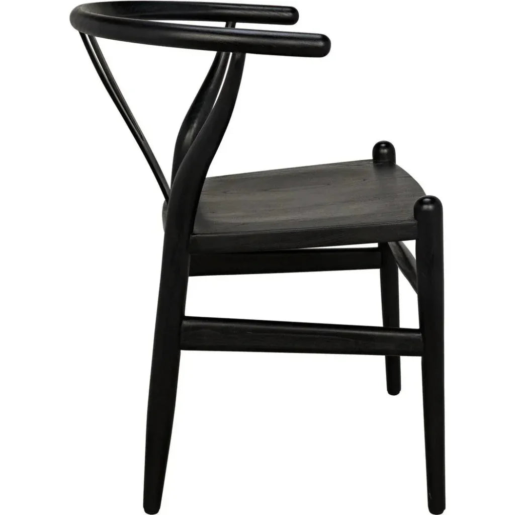 James Relax Chair, Charcoal Black - LOOMLAN - Noir - Dining Chairs