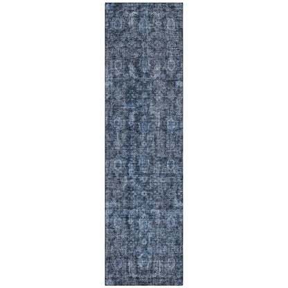LOOMLAN Rugs Jane Blue Washable Indoor-Outdoor Rug