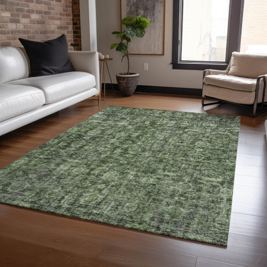 LOOMLAN Rugs Jane Green Washable Indoor-Outdoor Rug