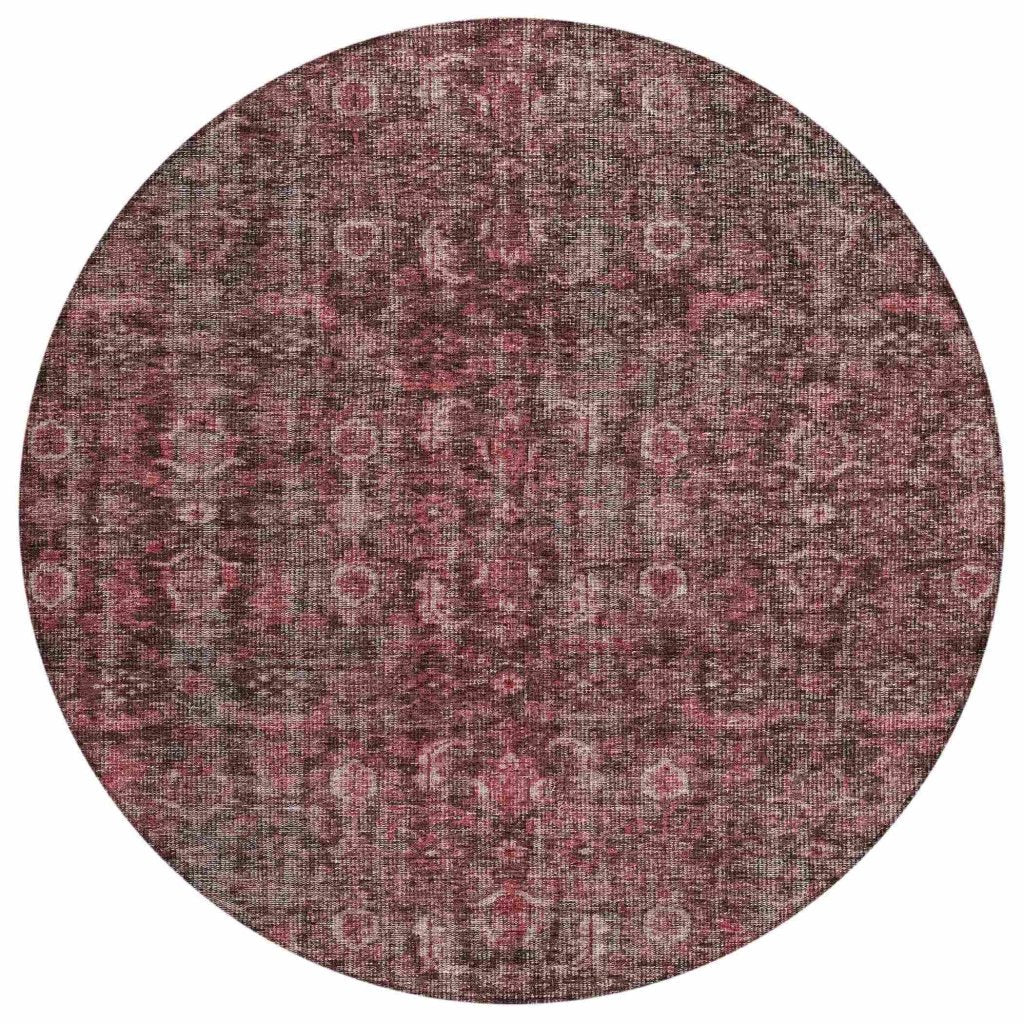 LOOMLAN Rugs Jane Pink Washable Indoor-Outdoor Rug