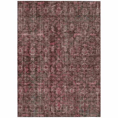 LOOMLAN Rugs Jane Pink Washable Indoor-Outdoor Rug