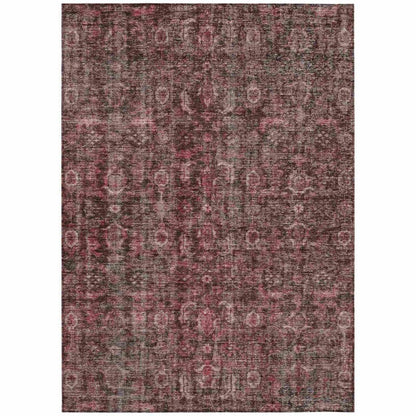 LOOMLAN Rugs Jane Pink Washable Indoor-Outdoor Rug