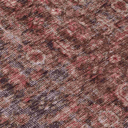 LOOMLAN Rugs Jane Pink Washable Indoor-Outdoor Rug