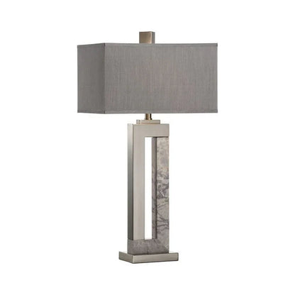 Wildwood Jaxon Marble Made Grey Table Lamp