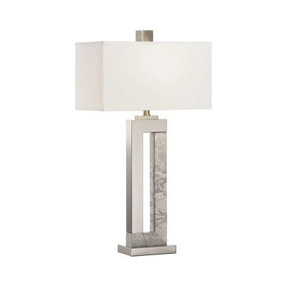 Wildwood Jaxon Marble Made Grey Table Lamp