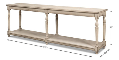 Sarreid Jensen Wooden Rectangular Console Table