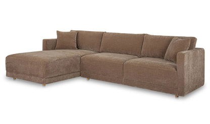 Bryn Performance Fabric Sectional Left