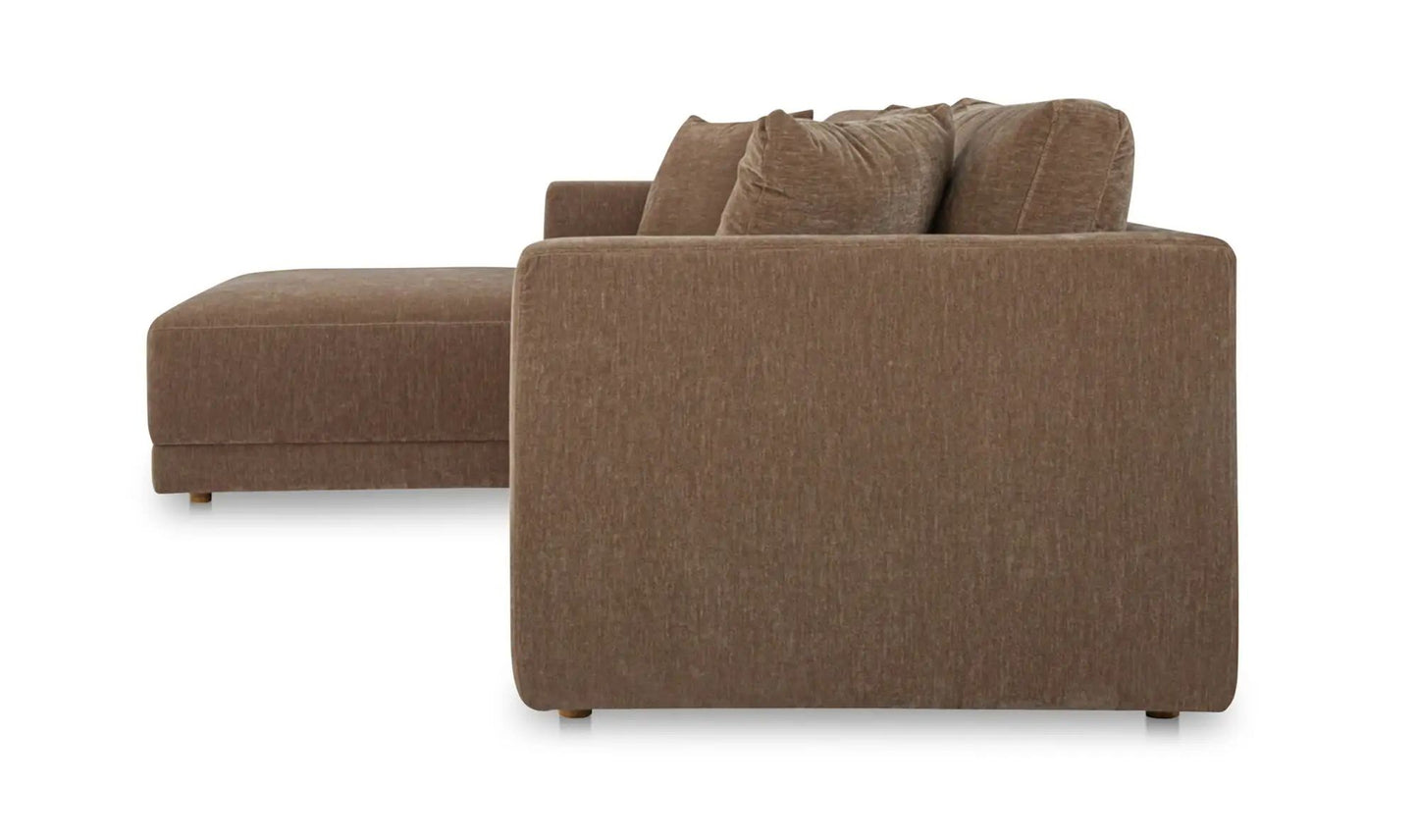 Bryn Performance Fabric Sectional Left
