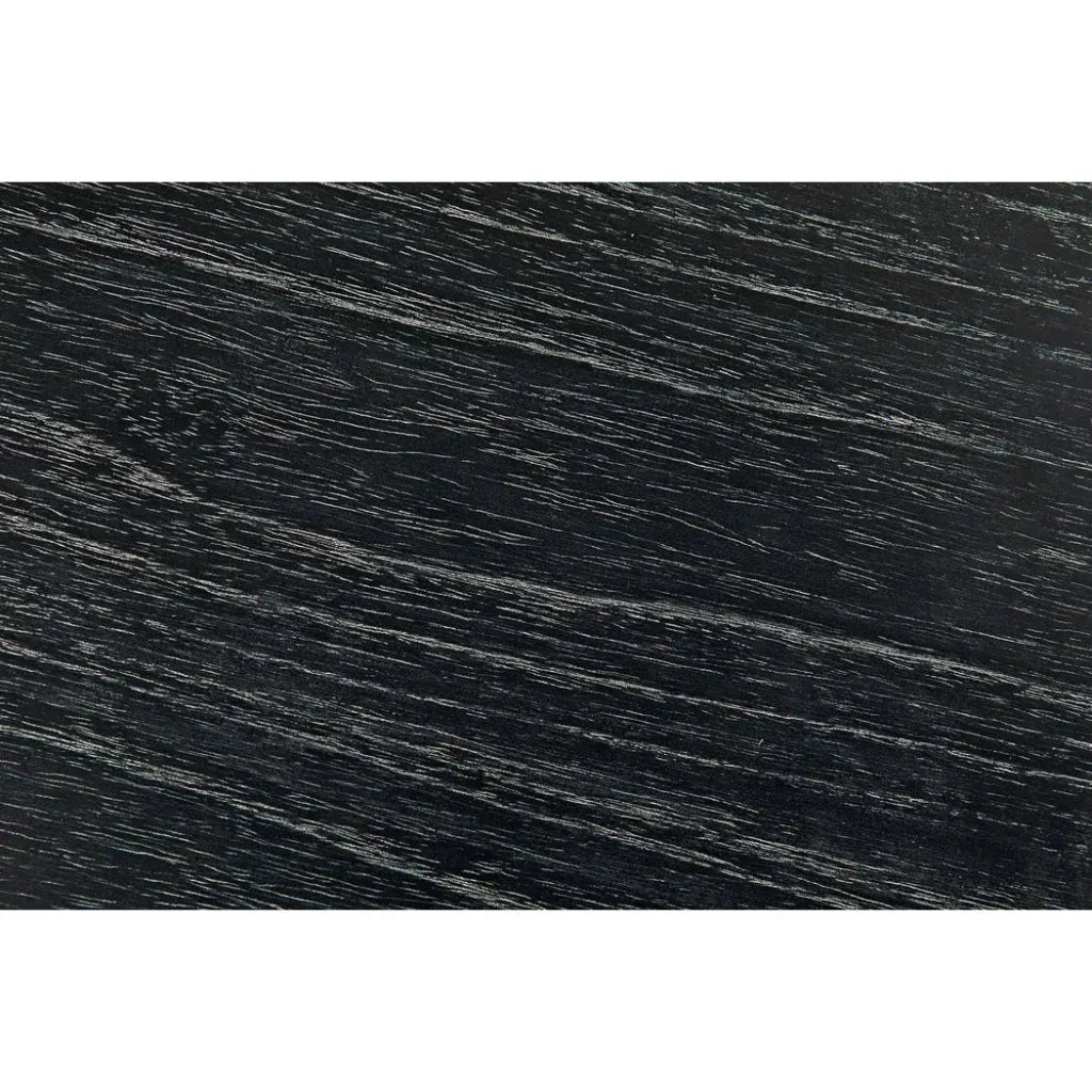 Noir Joel Round Wooden Coffee Table