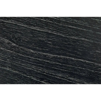 Noir Joel Round Wooden Coffee Table