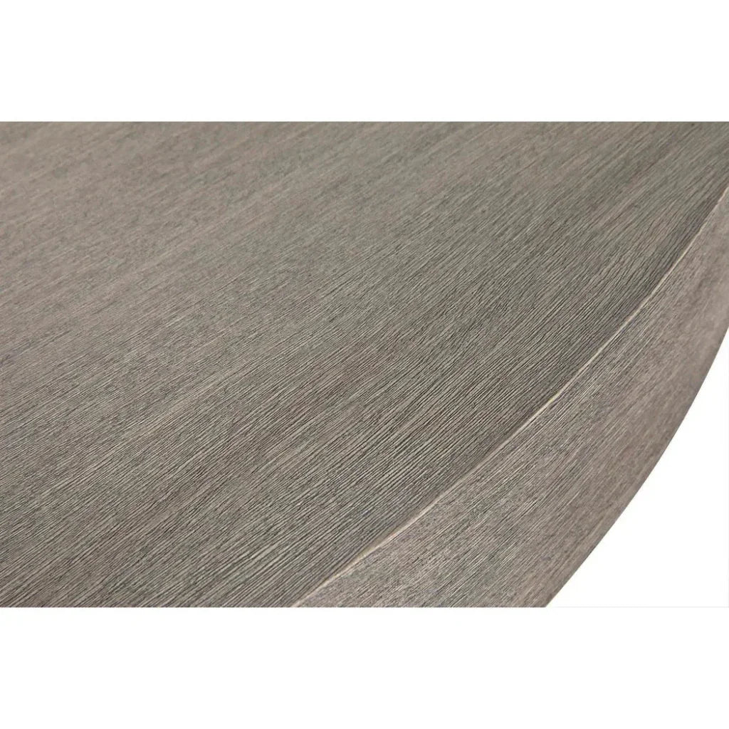 Noir Joel Round Wooden Coffee Table