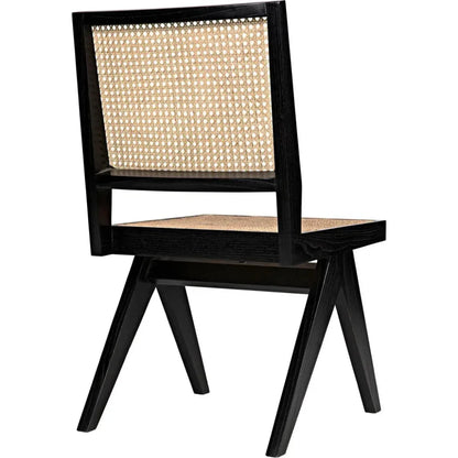 Joseph Side Chair, Charcoal Black - LOOMLAN - Noir - Dining Chairs