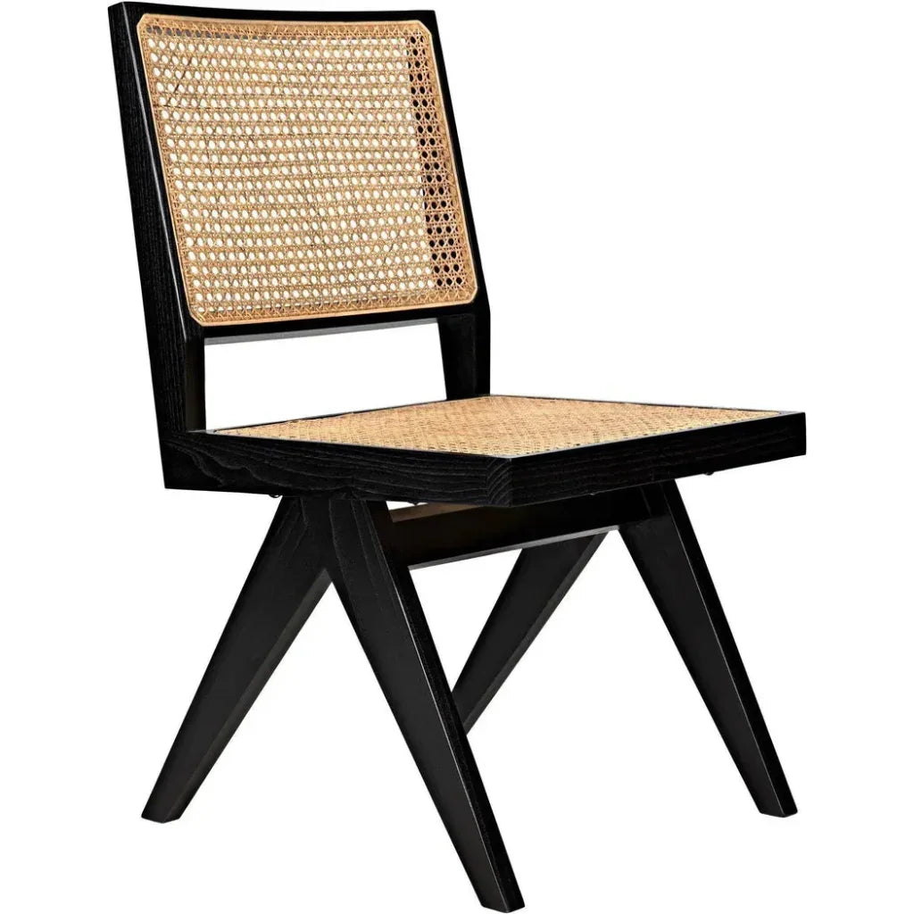 Joseph Side Chair, Charcoal Black - LOOMLAN - Noir - Dining Chairs