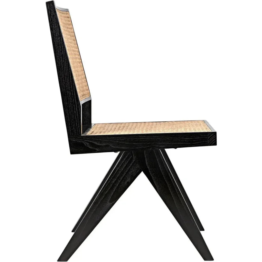 Joseph Side Chair, Charcoal Black - LOOMLAN - Noir - Dining Chairs