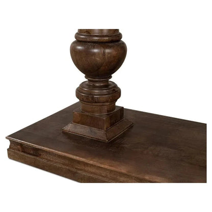 Sarreid Joshua Console Table Drawers Walnut Wood