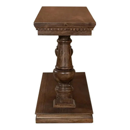 Sarreid Joshua Console Table Drawers Walnut Wood