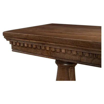 Sarreid Joshua Console Table Drawers Walnut Wood