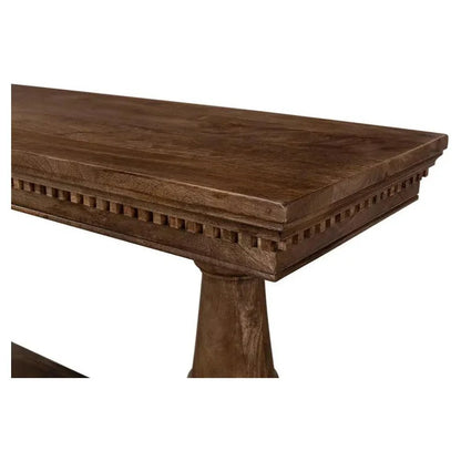 Sarreid Joshua Console Table Drawers Walnut Wood