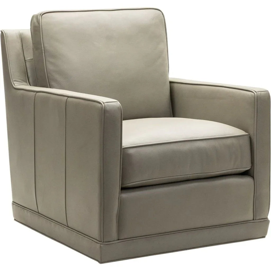 Josie Leather Modern Comfort Swivel Chair