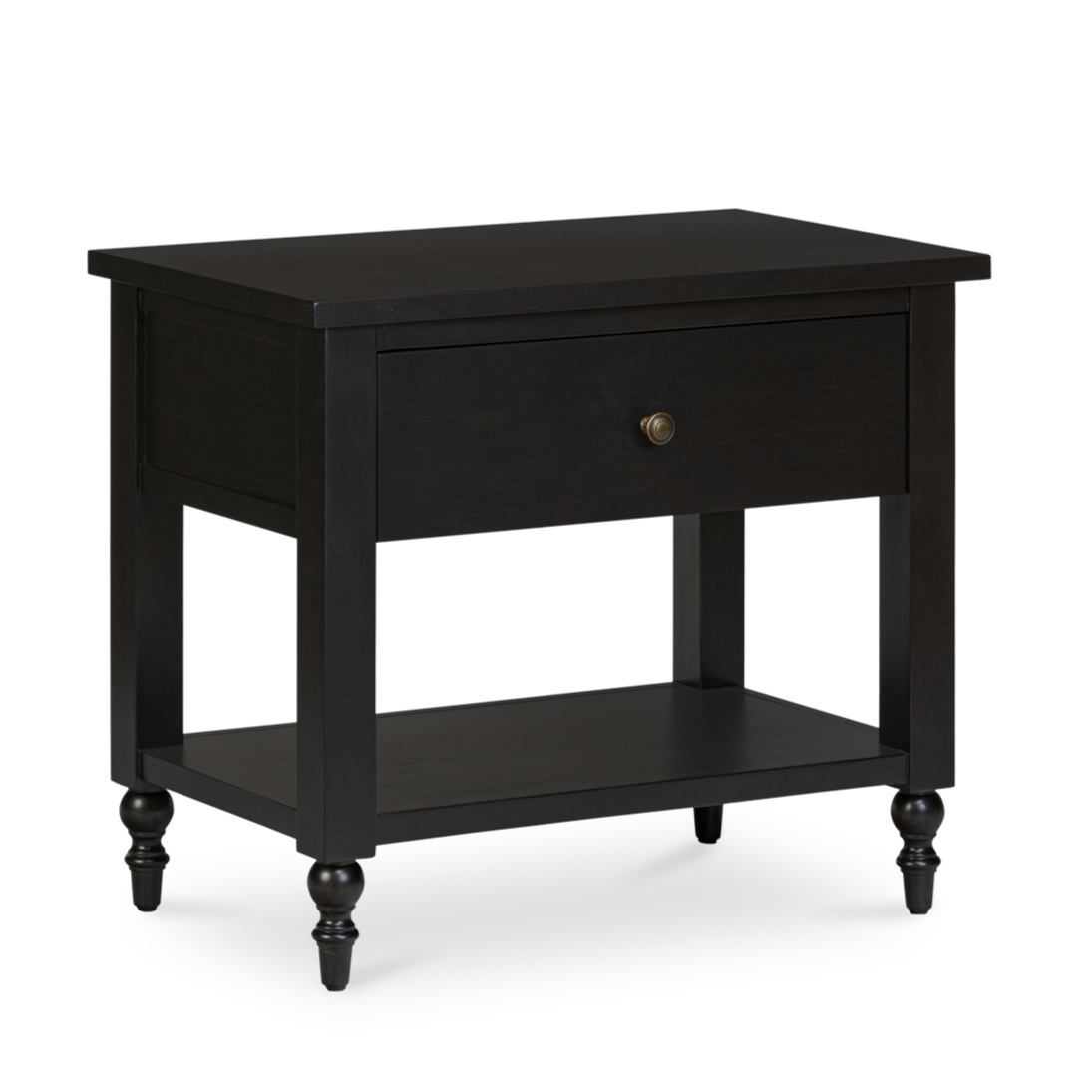 Katherine Black Soft Closing Drawer Nightstand