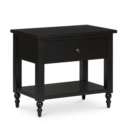 Katherine Black Soft Closing Drawer Nightstand
