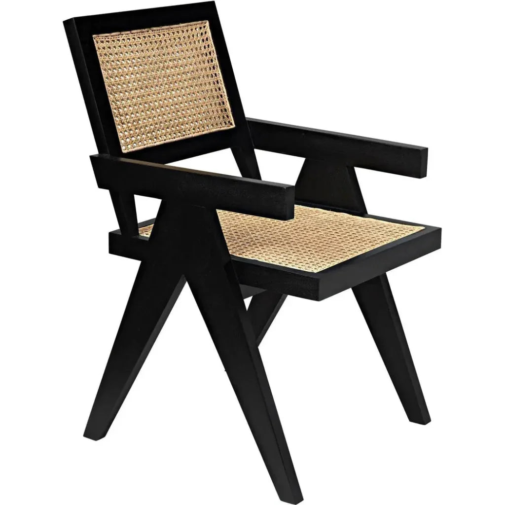 Noir Jude Solid Wooden Armchair