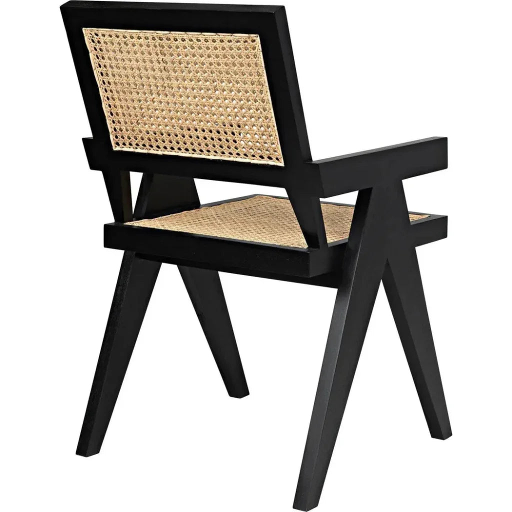Noir Jude Solid Wooden Armchair