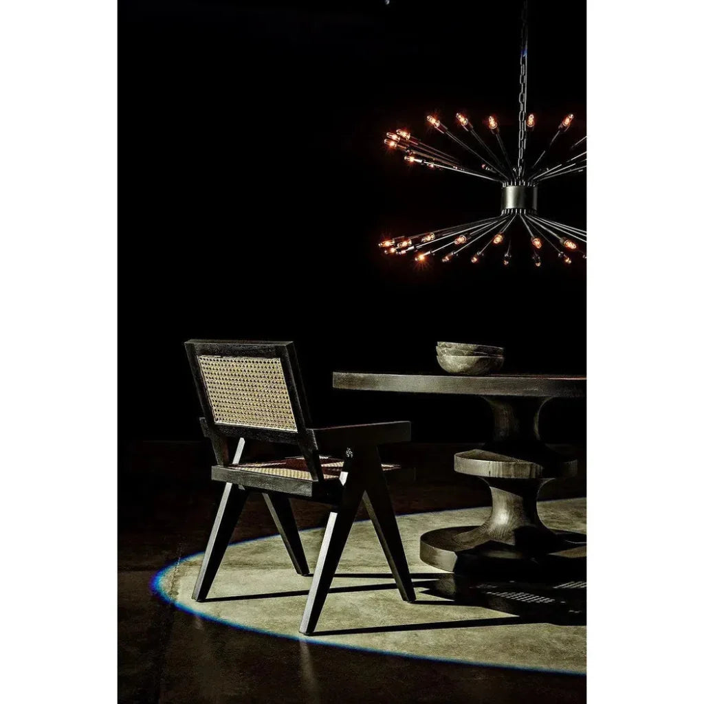Noir Jude Solid Wooden Armchair