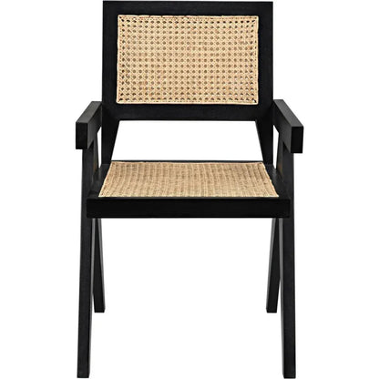 Noir Jude Solid Wooden Armchair