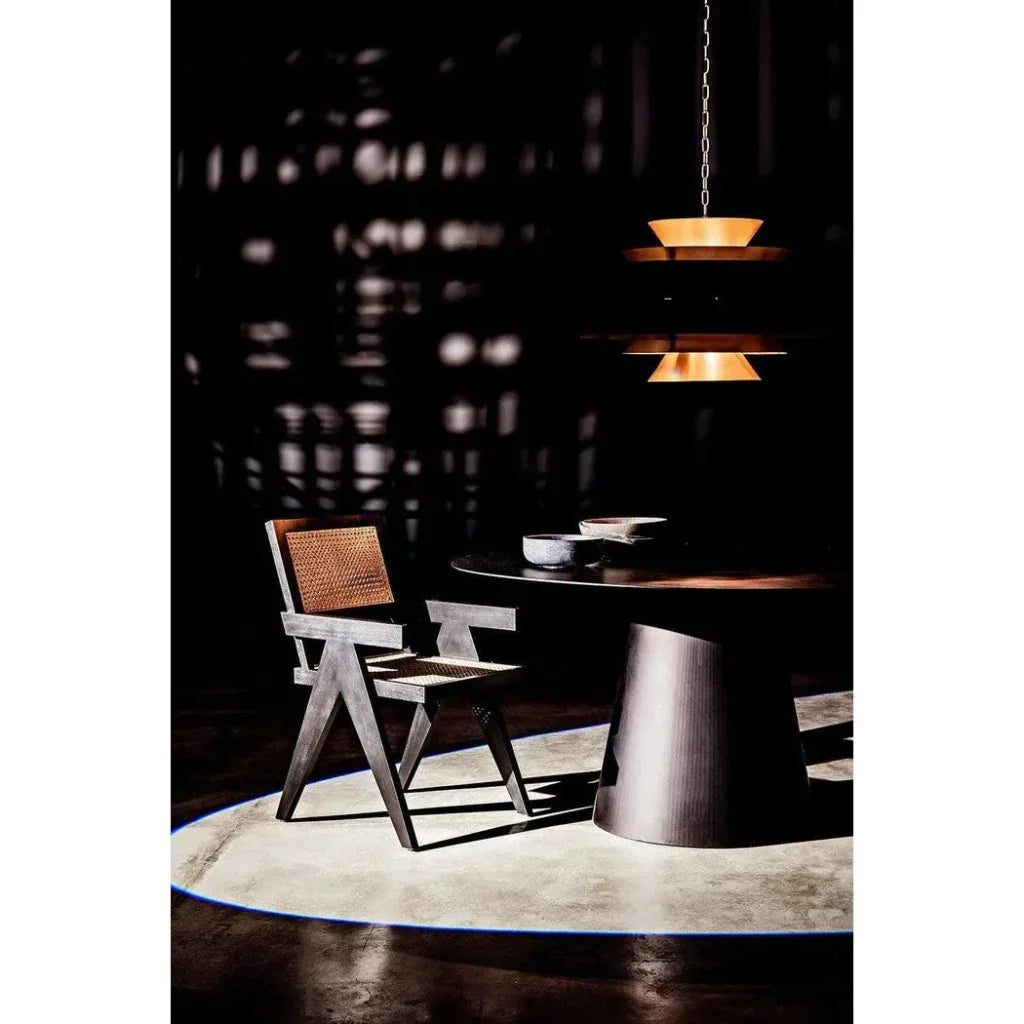Noir Jude Solid Wooden Armchair