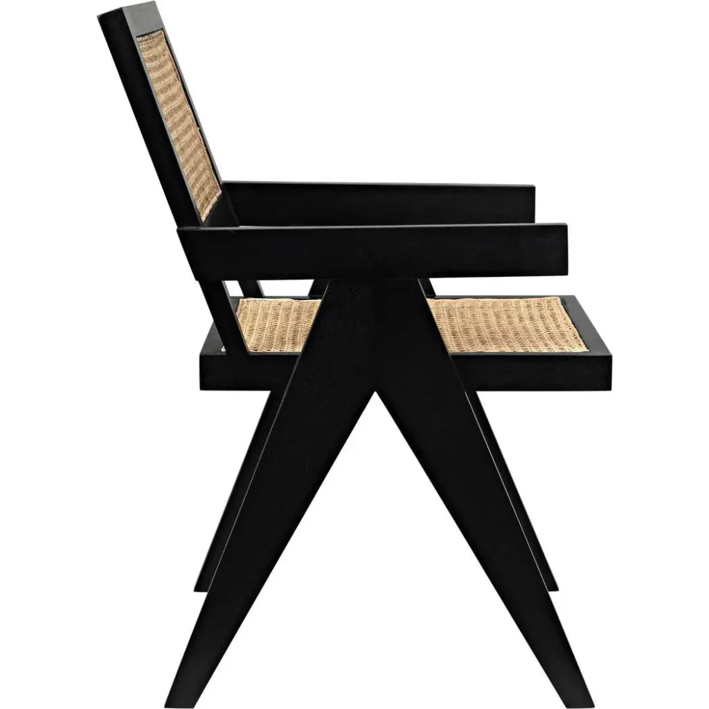 Noir Jude Solid Wooden Armchair
